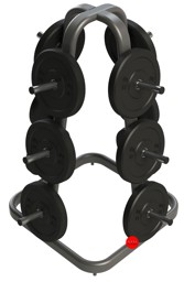 Zeige Details für Exigo Olympic Bumper Plate Weight Tree mit 12 Aufnahmen Bild von Exigo Olympic Bumper Plate Weight Tree mit 12 Aufnahmen