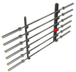 Zeige Details für Exigo Olympic Bar Horizontal Wall Gun Rack  Bild von Exigo Olympic Bar Horizontal Wall Gun Rack