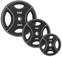 Zeige Details für Hantelscheiben mit 4 Grifflöchern Polyurethan, 30mm Bild von Hantelscheiben mit 4 Grifflöchern Polyurethan, 30mm