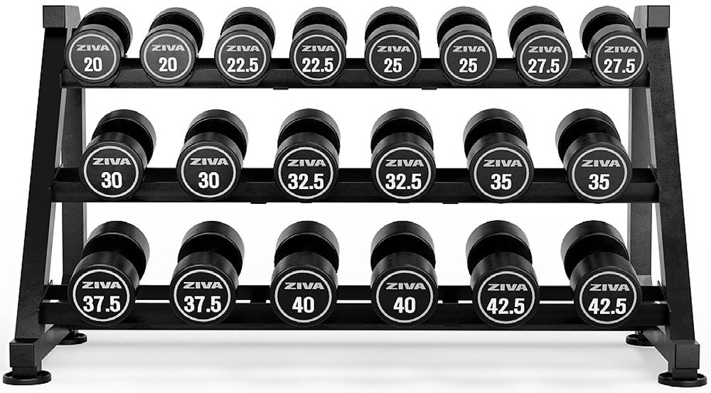 Bild von ZIVA XP 10-PAIR, 3-TIER DUMBBELL RACK WITH SADDLES - 2025